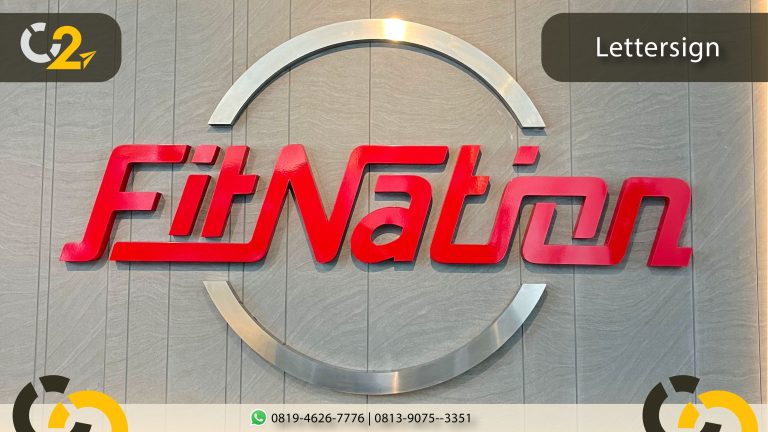 FitNation Semarang Letter Timbul Cipta Citra Advertising Semarang