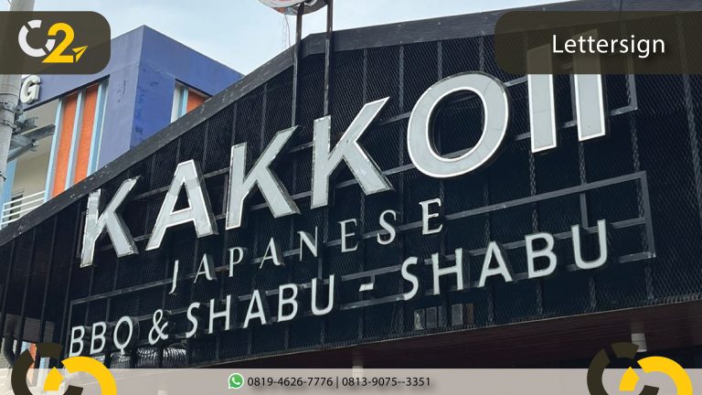 Kakkoi Semarang Letter Timbul Cipta Citra Advertising Semarang