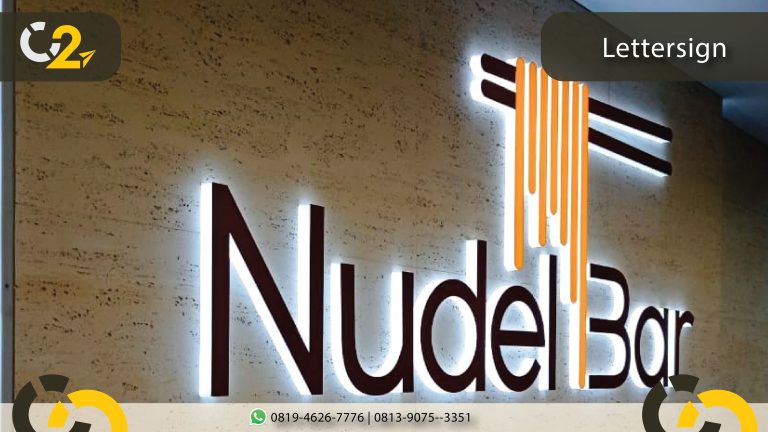 NudelBar Semarang Letter Timbul Cipta Citra Advertising Semarang