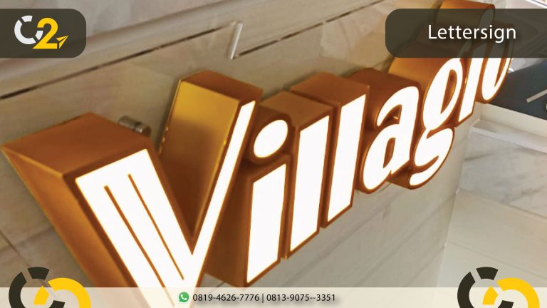 Villagio Semarang Letter Timbul Cipta Citra Advertising Semarang