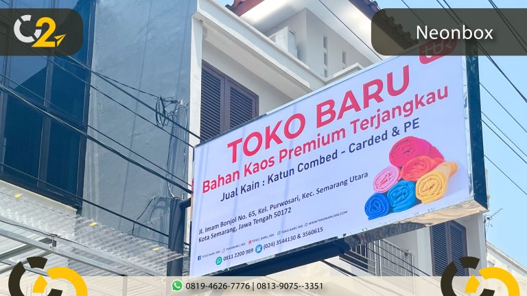 Neon Box Semarang Toko Baru Cipta Citra Advertising Semarang